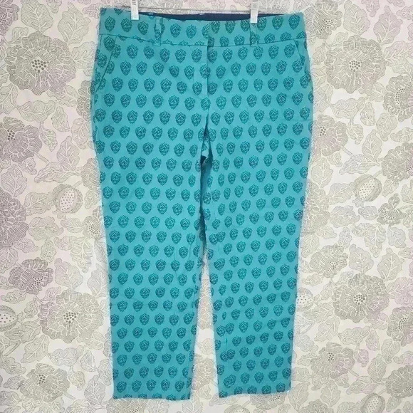 Talbots The Daily Ankle Printed Women's Dress Pants 14 - Picture 1 of 7